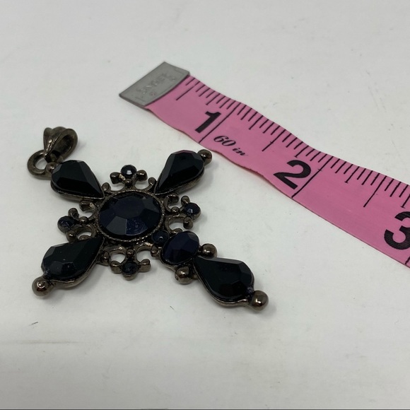 Black Rhinestones Necklace Excellent Condition - Picture 4 of 4